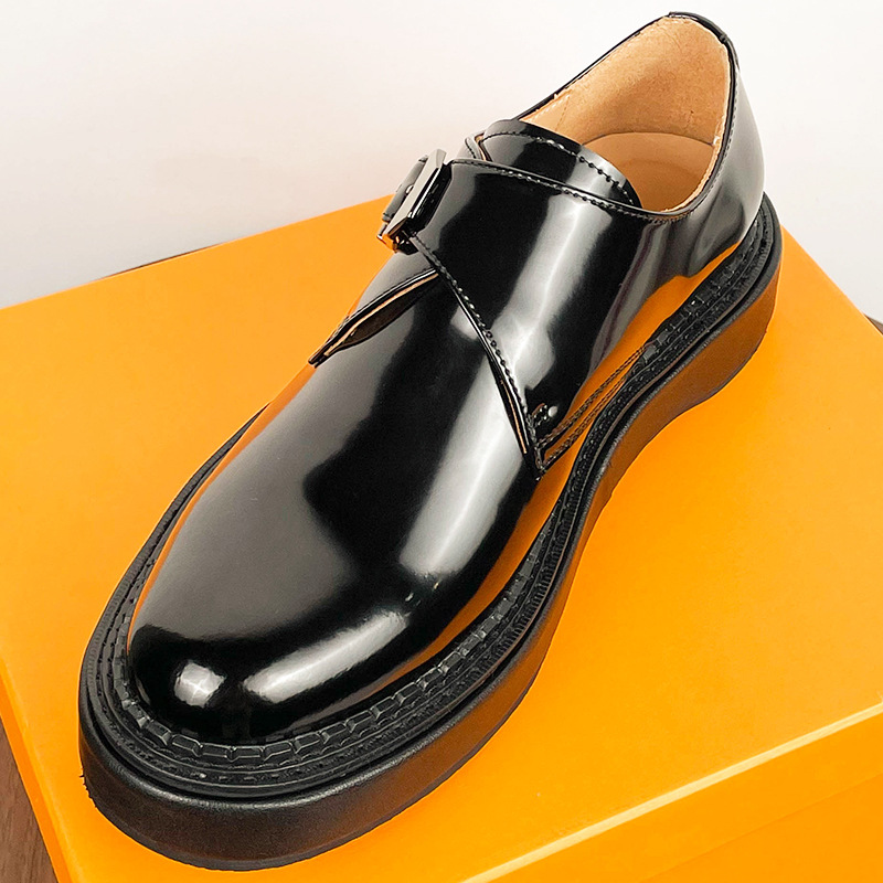 夏季皮鞋男商务正装内增高结婚新郎鞋德比鞋低帮休闲爸爸亮皮潮